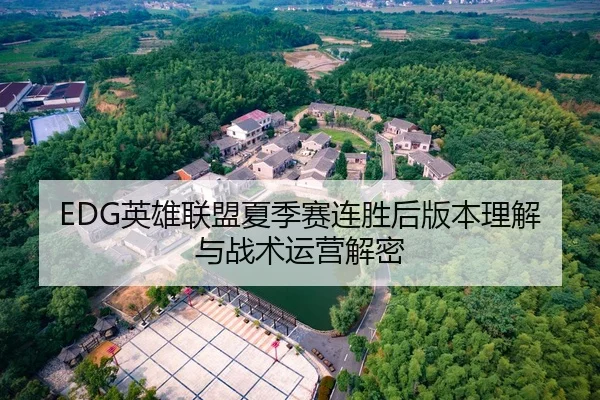 EDG英雄联盟夏季赛连胜后版本理解与战术运营解密